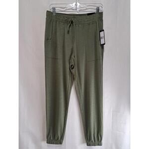 Soho Apparel LTD Womens Green Drawstring Pocket Work Jogger Summer Pants S